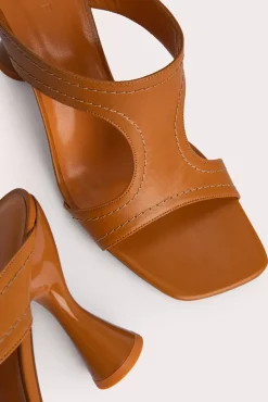 Nadia Caramel Gloss Leather