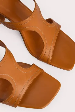 Nadia Caramel Gloss Leather