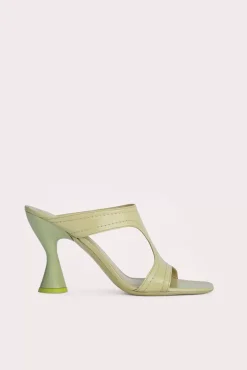 Nadia Olive Gloss Leather
