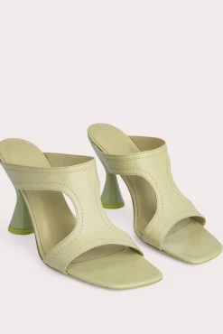 Nadia Olive Gloss Leather