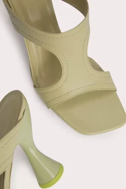 Nadia Olive Gloss Leather