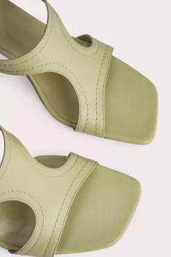 Nadia Olive Gloss Leather