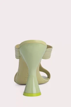 Nadia Olive Gloss Leather