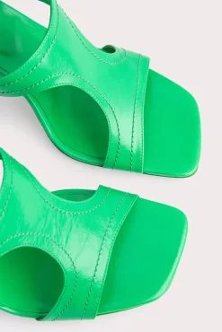 Nadia Super Green Gloss Leather