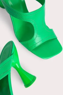 Nadia Super Green Gloss Leather