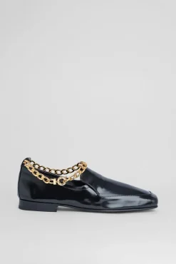 Nick Black Semi Patent Leather
