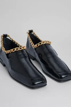 Nick Black Semi Patent Leather