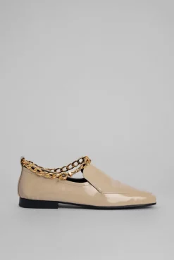 Nick Cream Semi Patent Leather