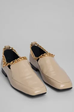Nick Cream Semi Patent Leather