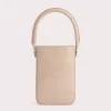 Note Taupe Maxi Croco Embossed Leather