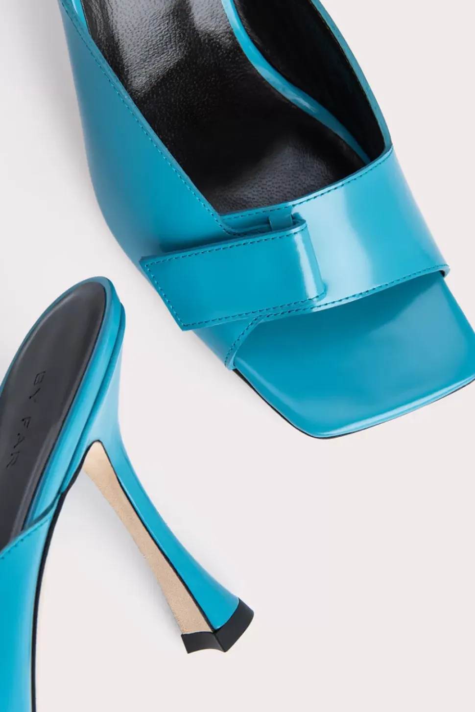 Olivia Azur Semi Patent Leather