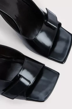 Olivia Black Semi Patent Leather