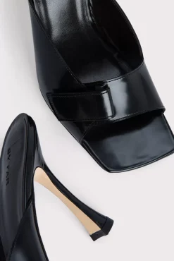 Olivia Black Semi Patent Leather
