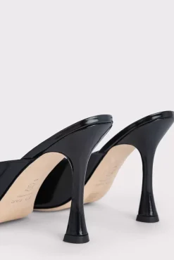 Olivia Black Semi Patent Leather
