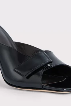 Olivia Black Semi Patent Leather