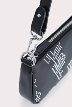 Rachel Black Stud Leather