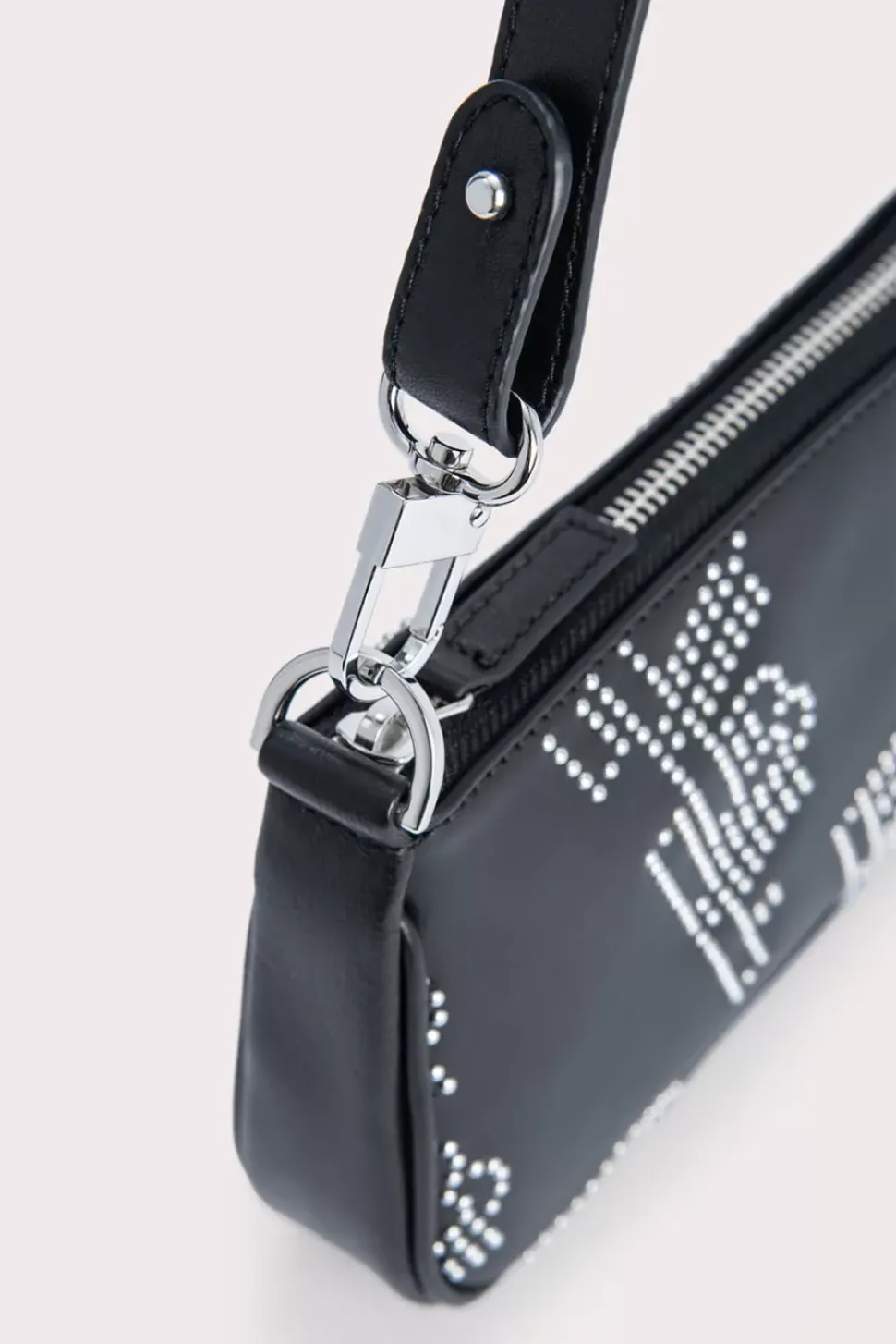 Rachel Black Stud Leather