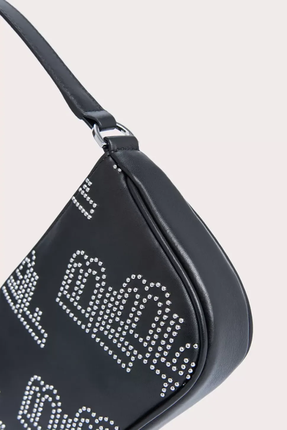 Rachel Black Stud Leather