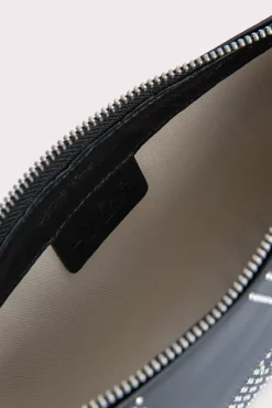 Rachel Black Stud Leather