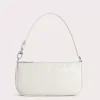Rachel Cream Maxi Croco Embossed Leather