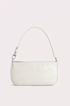 Rachel Cream Maxi Croco Embossed Leather