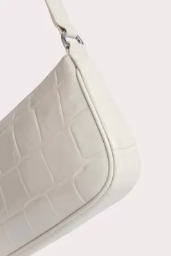 Rachel Cream Maxi Croco Embossed Leather