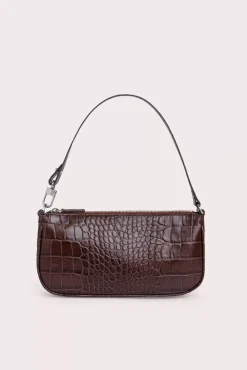Rachel Nutella Croco Embossed Leather
