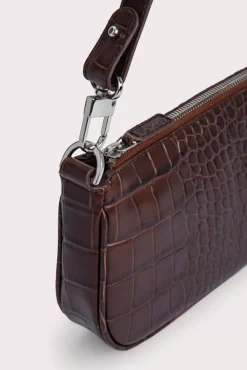 Rachel Nutella Croco Embossed Leather