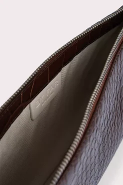 Rachel Nutella Croco Embossed Leather