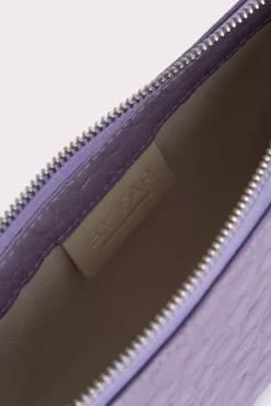 Rachel Purple Haze Circular Croco Embossed Leather