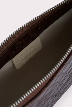 Rachel Sequoia Circular Croco Embossed Leather