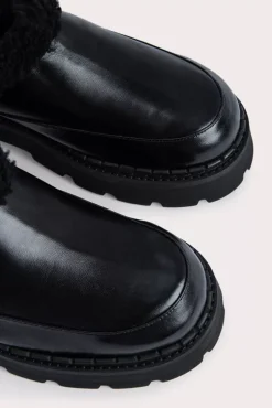 Reyna Black Shearling
