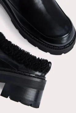 Reyna Black Shearling