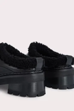 Reyna Black Shearling