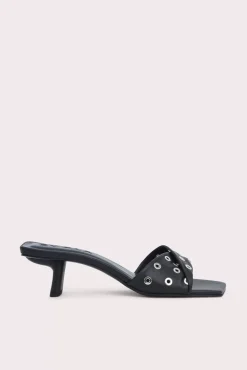 Rocco Black Nappa Leather And Eyelets
