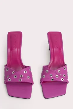 Rocco Fuchsia Nappa Leather And Eyelets
