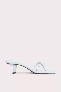 Rocco White Nappa Leather And Eyelets