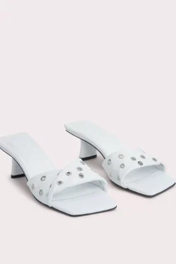 Rocco White Nappa Leather And Eyelets