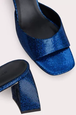 Romy Blue Disco Dot Leather