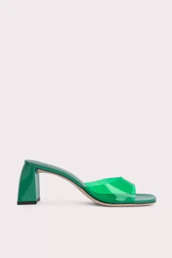 Romy Clover Green Pvc And Patent Leather