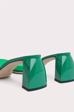 Romy Clover Green Pvc And Patent Leather