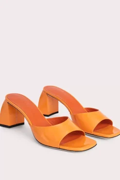 Romy Orange Patent Leather