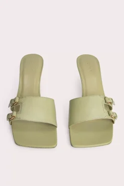 Roni Olive Gloss Leather