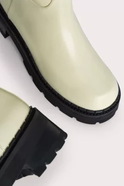 Russel Ivory Soft Semi Patent Leather