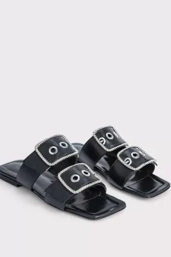 Saba Black Nappa Leather