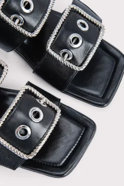 Saba Black Nappa Leather