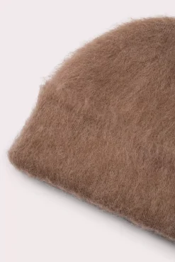 Solid Brushed Hat Camel Alpaca