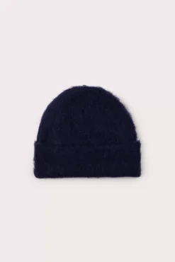 Solid Brushed Hat Ink Alpaca