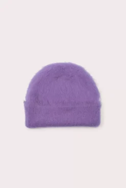 Solid Brushed Hat Lilac Alpaca