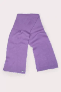 Solid Brushed Scarf Lilac Alpaca